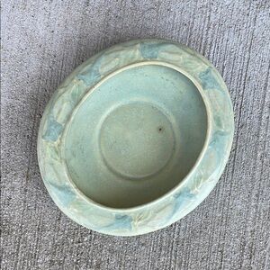 Roseville Cremona Green 1928 Vintage Art Deco Pottery Ceramic Bowl 178-8